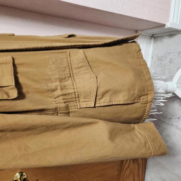 Flawless Bleecker & Broad Sherpa‎ Lined Military Jacket Utility brown XL - Picture 3 of 7